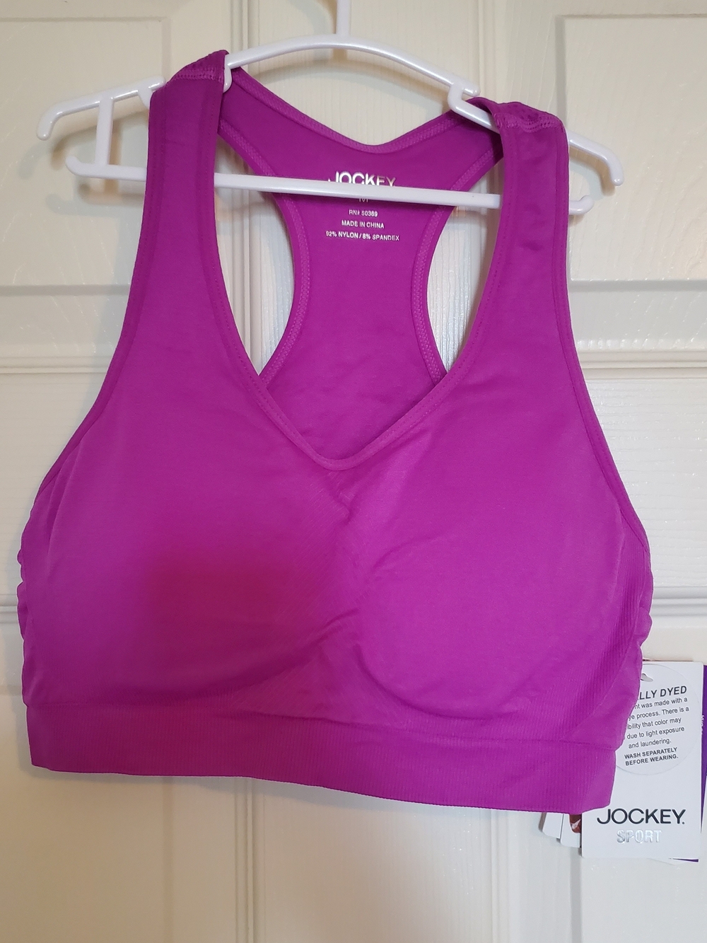 Jockey Women's Magenta Racerback Sports Bra